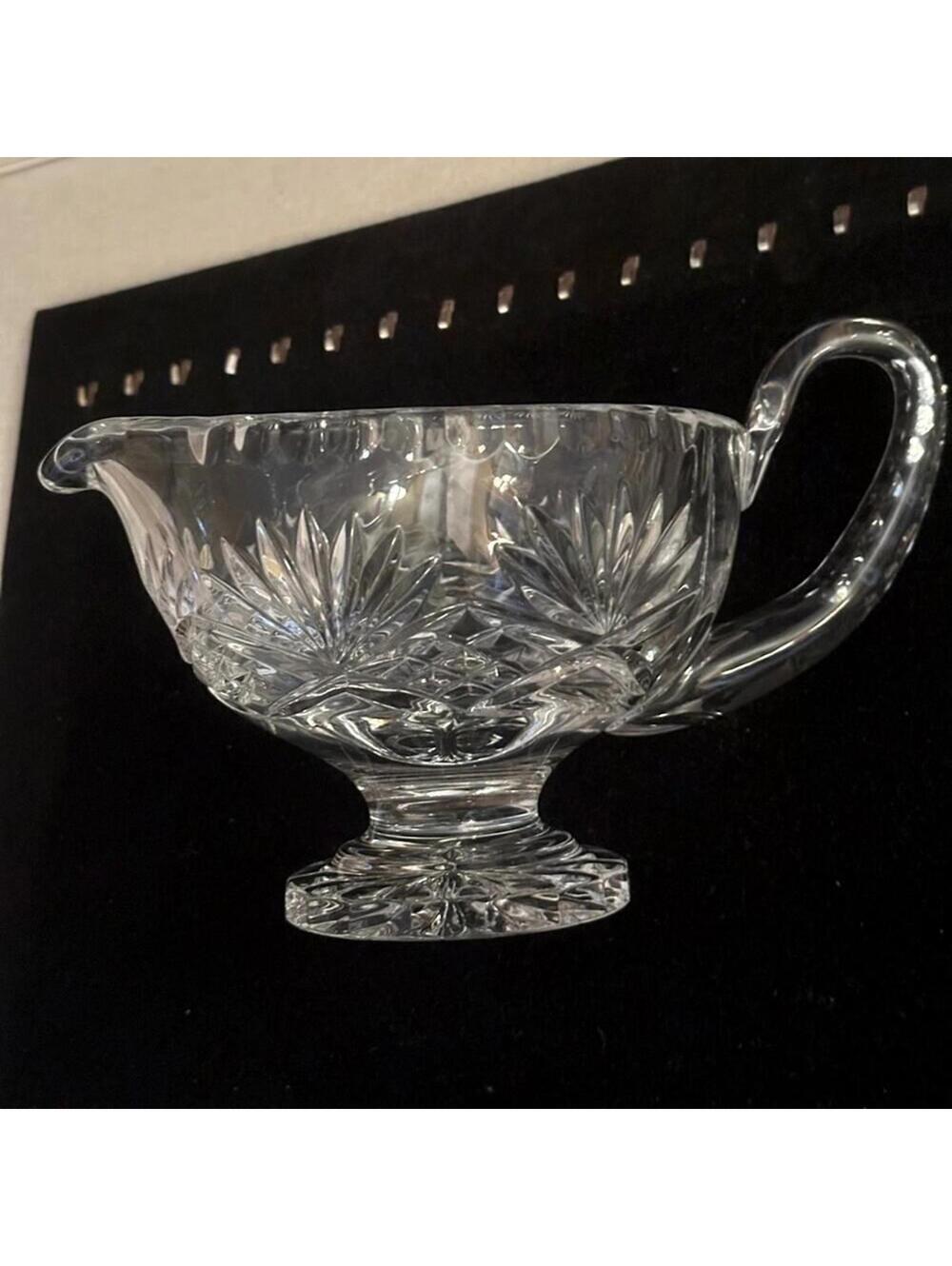 Vintage Pineapple Collection by Godinger footed gravy boat
